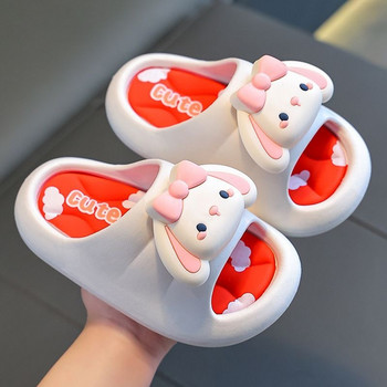 Детски чехли Летни сандали за момичета Бебешки нови сладки анимационни противоплъзгащи се горни дрехи Плажни обувки за момичета с мека подметка Детски обувки