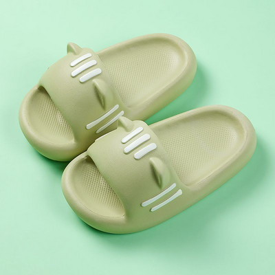 2-12 éves gyermekek nyári papucsok aranyos rajzfilm macskák szandál fiúknak lányoknak csúszásmentes papucsok fürdőszoba otthoni gyerekcipők