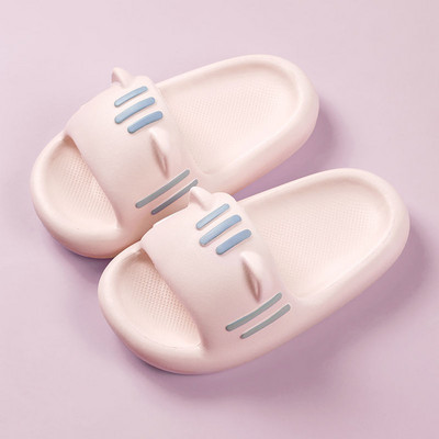 2-12 éves gyermekek nyári papucsok aranyos rajzfilm macskák szandál fiúknak lányoknak csúszásmentes papucsok fürdőszoba otthoni gyerekcipők