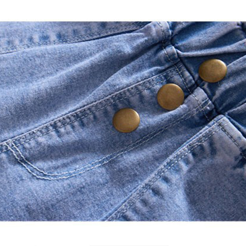 Ljetne nove traper kratke hlače za tinejdžerice s visokim strukom klasičnog dizajna, dječje mekane jeans hlače za djevojčice