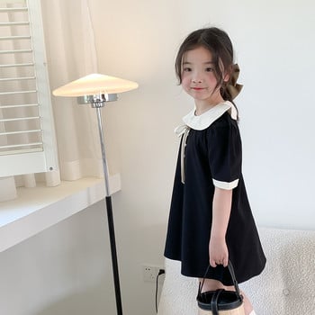 2023 Лято Корея Стил на принцеса Сладък къс ръкав Усъвършенстван перлен памук Мека мода Нов дизайн Елегантност за момичета