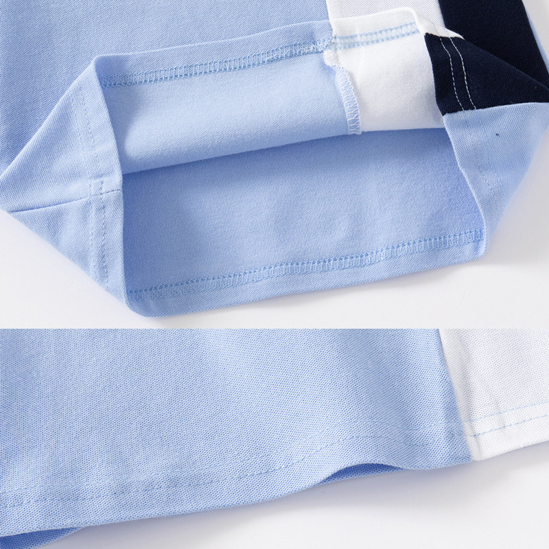 Zēnu polo krekls jaundzimušajam no 0 līdz 3 6 9 12 18 24 mēnešiem mīkstas kokvilnas vasaras bērnu krekls ar apkakli, svītrains, balts bērnu apģērbs