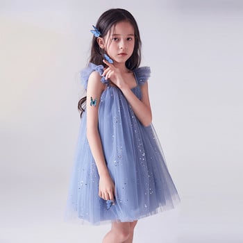 Елегантна рокля на принцеса за 3-8 години Парти за рожден ден за момичета Рокля от пачка от тюл Летни детски дрехи за момичета Ежедневни детски дрехи