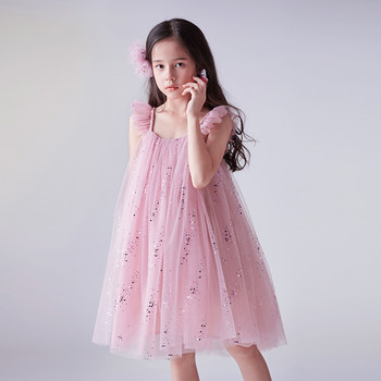 Елегантна рокля на принцеса за 3-8 години Парти за рожден ден за момичета Рокля от пачка от тюл Летни детски дрехи за момичета Ежедневни детски дрехи