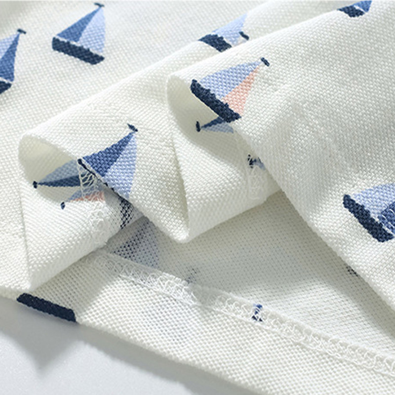 Little Maven 2024 Fiúk Pólók Gyermek pólók Nyári Gyerek Iskola Pólók Egyszínű fehér színű Fiúk alkalmi ruhák