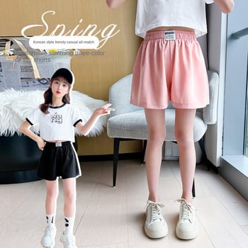 Παιδικά κοριτσίστικα σορτς Καλοκαιρινό Ice Silk Αναπνεύσιμο Φαρδύ κοντό παντελόνι Casual αθλητικά ρούχα Εφηβικά Παιδικά ρούχα κάτω από 4-15 ετών