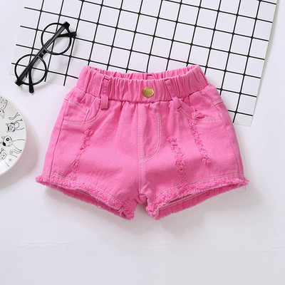 90-160 cm Nyári Lányok Divat Hole Rövidnadrágok Baba Gyerek Gyerekek Alkalmi ruhák