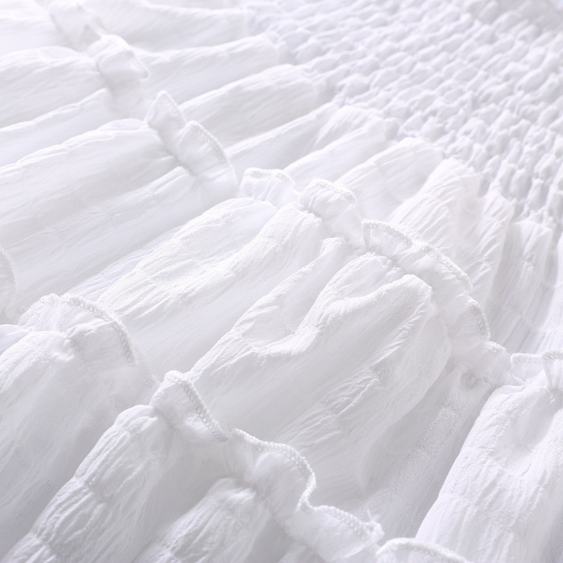 Nova ljetna haljina za djevojčice 2024. Suknja-torta s pupoljcima i rukavima za djecu od 1 do 8 godina, moderna moderna suknja princeze