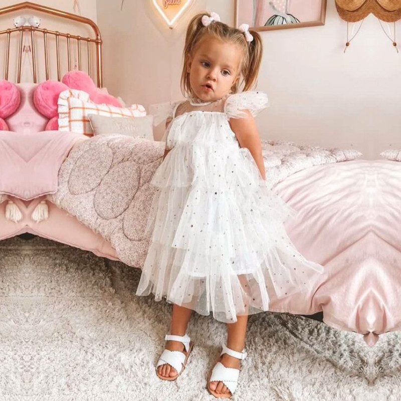 Rochii pentru copii pentru petrecere de aniversare pentru fete copii stele paiete Rochii strălucitoare fete elegante bal de absolvire rochii de bal prințesă de vară