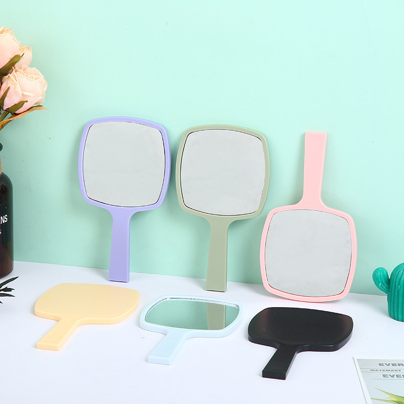 Ručno ogledalo za šminkanje za nadogradnju trepavica Četvrtasto ogledalo za šminkanje s ručkom Ručno ogledalo SPA Salon Kompaktna ogledala