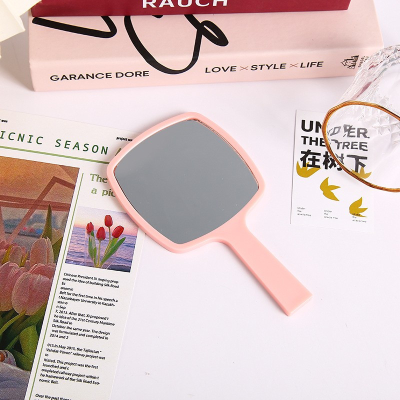 Ručno ogledalo za šminkanje za nadogradnju trepavica Četvrtasto ogledalo za šminkanje s ručkom Ručno ogledalo SPA Salon Kompaktna ogledala