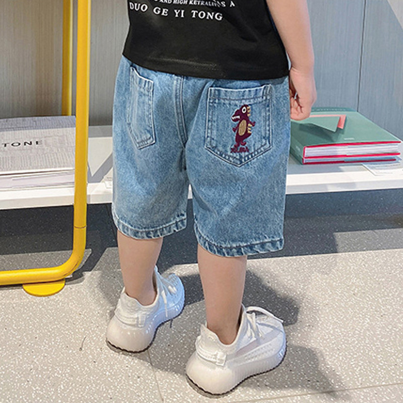 IENENS Beebipoiste Lühikesed püksid Vabaaja teksad Lasteriided Suvised rannapüksid 2–8 aasta vanused riided Poiste lahtised teksapüksid