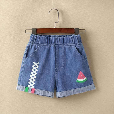 Lányok Nyári Farmer Szívmintás Lányok Rövid Farmerek Legújabb gyerekfarmerek Alkalmi stílusú gyerekruhák 4 6 8 10 12 14 év