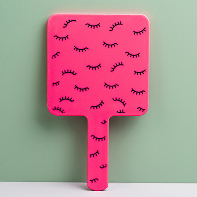 Skropstu pieaudzēšanas rokas kosmētikas spogulis kvadrātveida grima spogulis tualetes spogulis ar rokturi rokas spogulis SPA salona kompaktie spoguļi