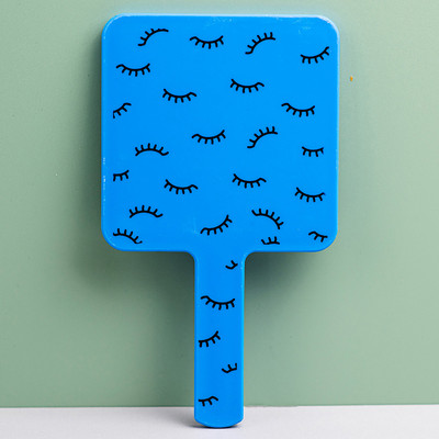 Skropstu pieaudzēšanas rokas kosmētikas spogulis kvadrātveida grima spogulis tualetes spogulis ar rokturi rokas spogulis SPA salona kompaktie spoguļi