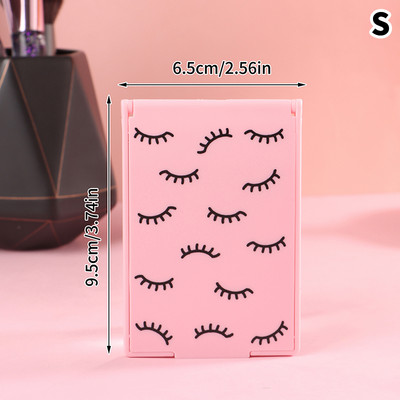 Skropstu pieaudzēšanas rokas kosmētikas spogulis kvadrātveida grima spogulis tualetes spogulis ar rokturi rokas spogulis SPA salona kompaktie spoguļi