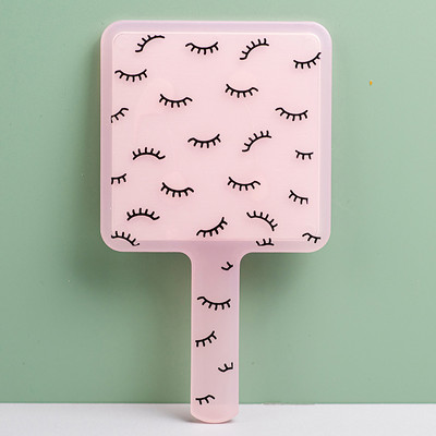 Skropstu pieaudzēšanas rokas kosmētikas spogulis kvadrātveida grima spogulis tualetes spogulis ar rokturi rokas spogulis SPA salona kompaktie spoguļi