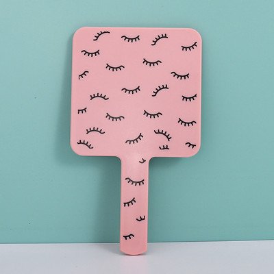 Skropstu pieaudzēšanas rokas kosmētikas spogulis kvadrātveida grima spogulis tualetes spogulis ar rokturi rokas spogulis SPA salona kompaktie spoguļi