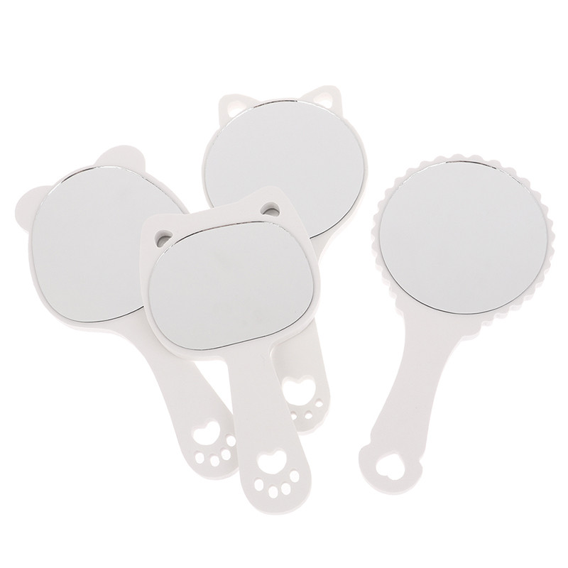 Skropstu pieaudzēšanas rokas kosmētikas spogulis kvadrātveida grima spogulis tualetes spogulis ar rokturi rokas spogulis SPA salona kompaktie spoguļi