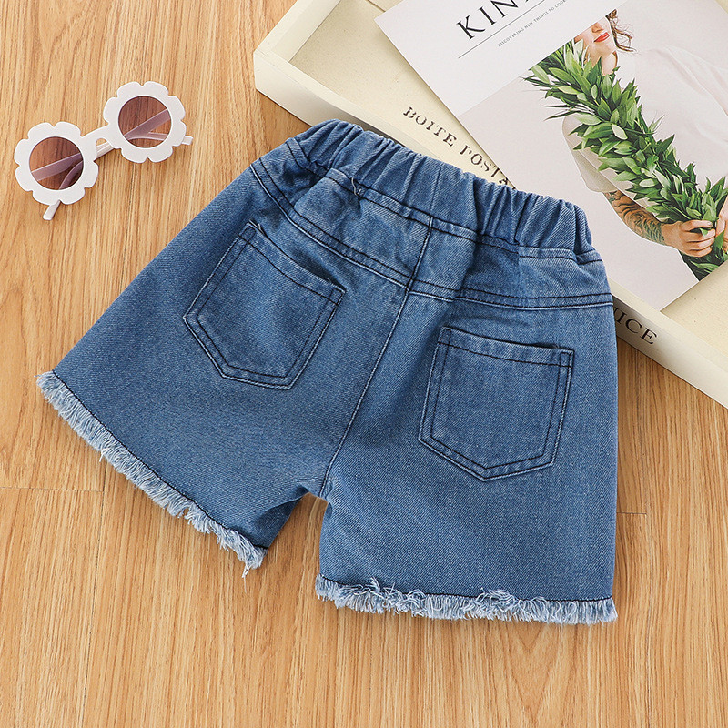 1PC Dječje Traperice Odjeća za djevojčice Hlače Kratke hlače za malu djecu Djevojčice Traper hlače Djeca nose 4-11 godina