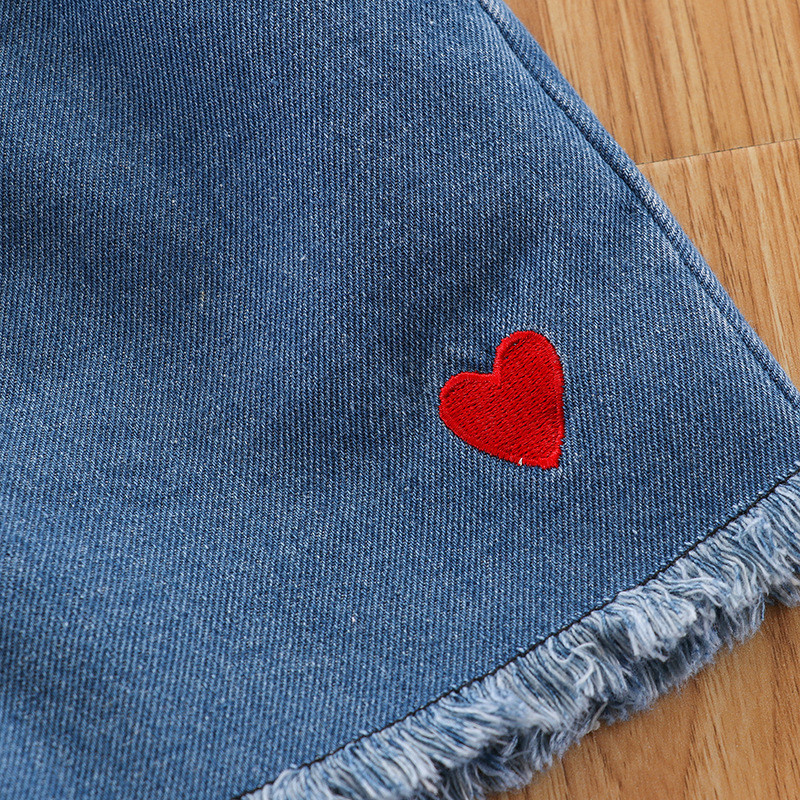 1PC Dječje Traperice Odjeća za djevojčice Hlače Kratke hlače za malu djecu Djevojčice Traper hlače Djeca nose 4-11 godina