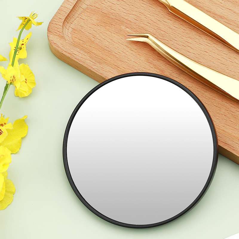 Увеличително огледало с вендуза Черни точки Увеличително огледало за баня Огледало за грим Преносимо огледало кръгло 5x/10x/15x