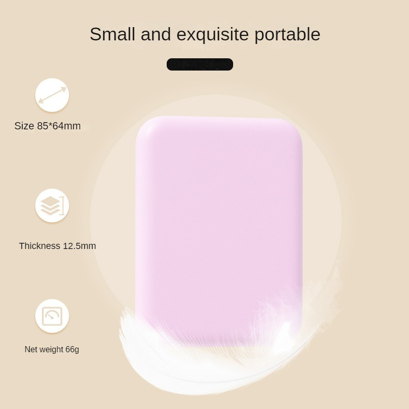 Kabatas spoguļa palielinājuma LED kompaktais ceļojumu kosmētikas spogulis Kompakts spogulis ar vieglu maka spoguli, divpusēji salokāms rokas