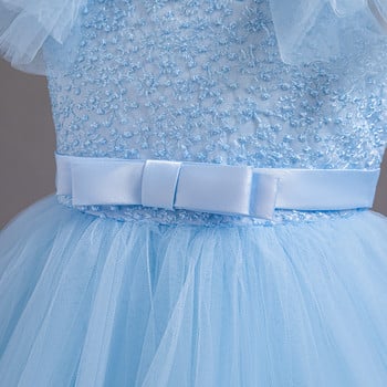 Κομψό Κοριτσίστικο φόρεμα παράνυμφος Πριγκίπισσα Φόρεμα για πάρτι γενεθλίων λουλούδια Κοριτσίστικα φορέματα για γάμους Παιδικό φόρεμα τελετής με δαντέλα 3-8 ετών