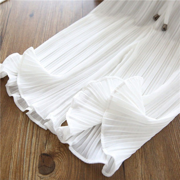 Καλοκαιρινό Ice Silk Φαρδύ Παντελόνι για Κορίτσια Μόδα Δαντέλα Chiffon Waist Flare Παντελόνι Παιδικό Κορίτσι Φαρδύ Παιδικά Ρούχα