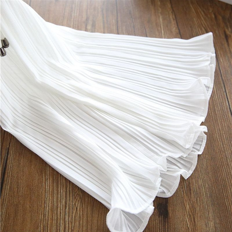 Vasaras ledus zīda platas bikses meitenēm meitenēm Modes mežģīnes šifons jostasvietas bikses, bērni, meitenes, vaļīgi dibeni, bērnu apģērbi