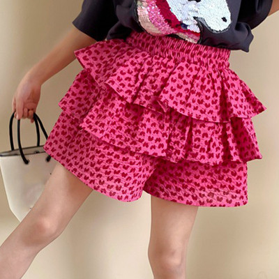 Meiteņu šorti, mežģīnes, pūkains kūka, svārki bikses