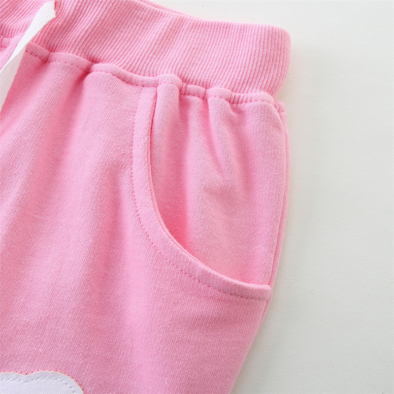 Lēcieni metri Bišu ziedu izšuvumi Bērnu šorti meitenēm Dzīvnieki Aplikācijas Bērnu Bikses Bikses Bērnu Apģērbi