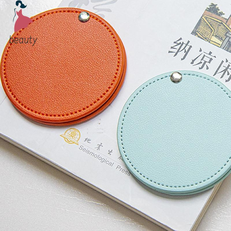 1PC pārnēsājams mini jauks kosmētikas rokas kabatas spogulis nerūsējošā tērauda nesalaužams grima kabatas spogulis kosmētikas spogulis