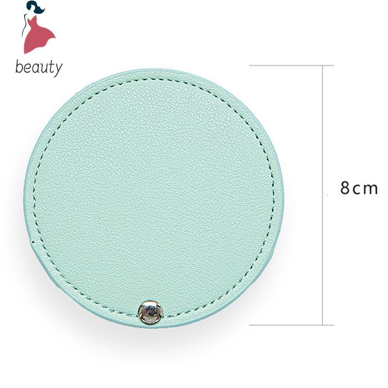 1PC pārnēsājams mini jauks kosmētikas rokas kabatas spogulis nerūsējošā tērauda nesalaužams grima kabatas spogulis kosmētikas spogulis