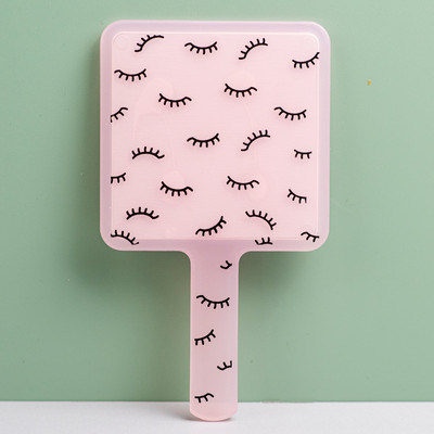 1Gb skropstu pieaudzēšanas rokas kosmētikas spogulis kvadrātveida grima spogulis ar rokturi roku spogulis Spa salona kompaktie spoguļi