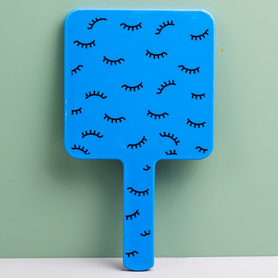 1Gb skropstu pieaudzēšanas rokas kosmētikas spogulis kvadrātveida grima spogulis ar rokturi roku spogulis Spa salona kompaktie spoguļi