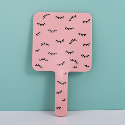 1Gb skropstu pieaudzēšanas rokas kosmētikas spogulis kvadrātveida grima spogulis ar rokturi roku spogulis Spa salona kompaktie spoguļi