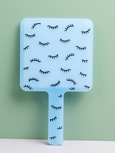 1Gb skropstu pieaudzēšanas rokas kosmētikas spogulis kvadrātveida grima spogulis ar rokturi roku spogulis Spa salona kompaktie spoguļi