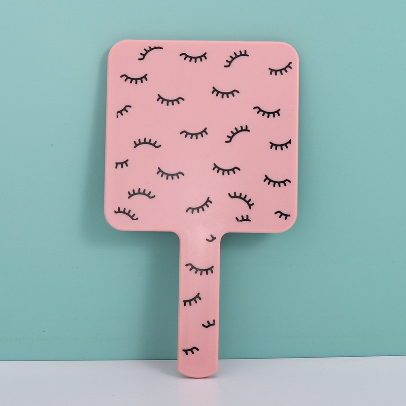 1Gb skropstu pieaudzēšanas rokas kosmētikas spogulis kvadrātveida grima spogulis ar rokturi roku spogulis Spa salona kompaktie spoguļi