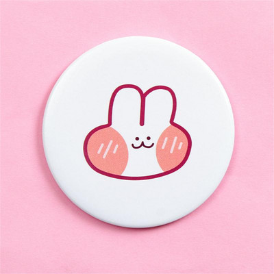 1 KOM Dvostruko ogledalo otporno na habanje, modno, praktično, mini džepno ogledalo za kreativnost na otvorenom, slatko okruglo ogledalo, alati za njegu kože