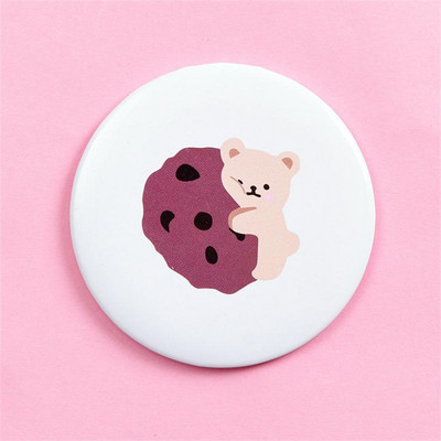 1 KOM Dvostruko ogledalo otporno na habanje, modno, praktično, mini džepno ogledalo za kreativnost na otvorenom, slatko okruglo ogledalo, alati za njegu kože