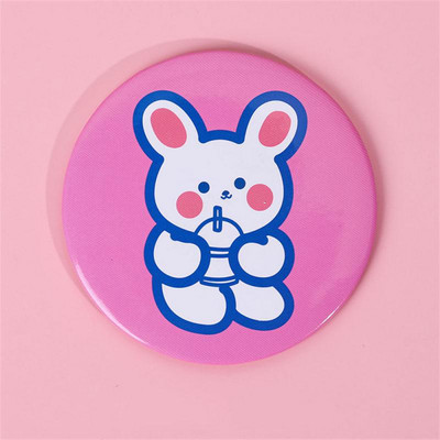 1 KOM Dvostruko ogledalo otporno na habanje, modno, praktično, mini džepno ogledalo za kreativnost na otvorenom, slatko okruglo ogledalo, alati za njegu kože