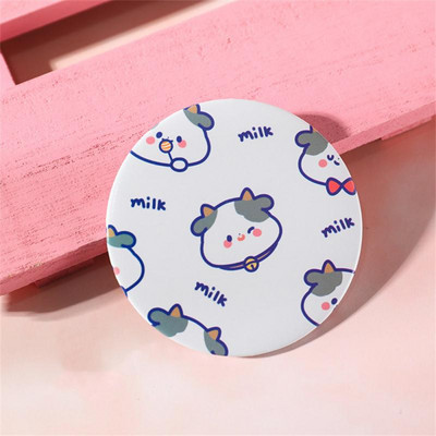 1 KOM Dvostruko ogledalo otporno na habanje, modno, praktično, mini džepno ogledalo za kreativnost na otvorenom, slatko okruglo ogledalo, alati za njegu kože