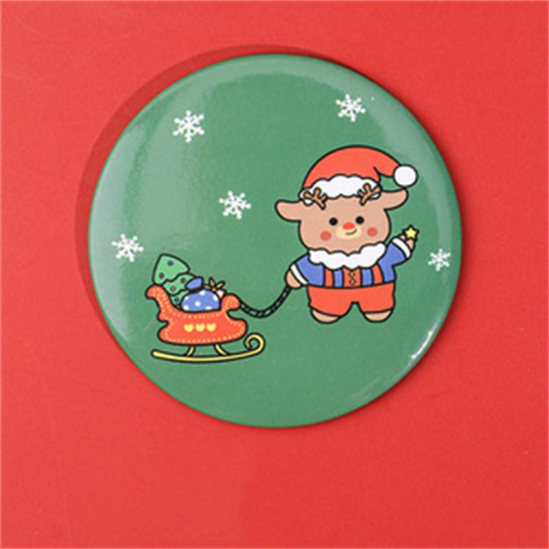 1 KOM Dvostruko ogledalo otporno na habanje, modno, praktično, mini džepno ogledalo za kreativnost na otvorenom, slatko okruglo ogledalo, alati za njegu kože