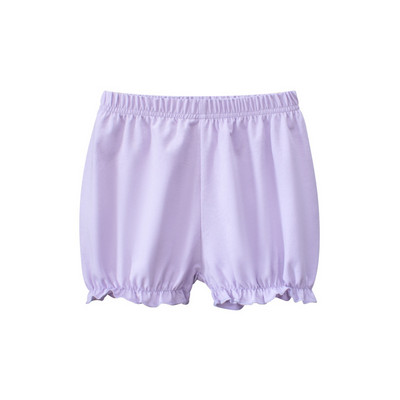 2024. gada vasara Jaunas meiteņu laternas bikses vienkrāsains elastīgs viduklis Kokvilnas bērnu šorti Pludmales sporta šorti meitenēm