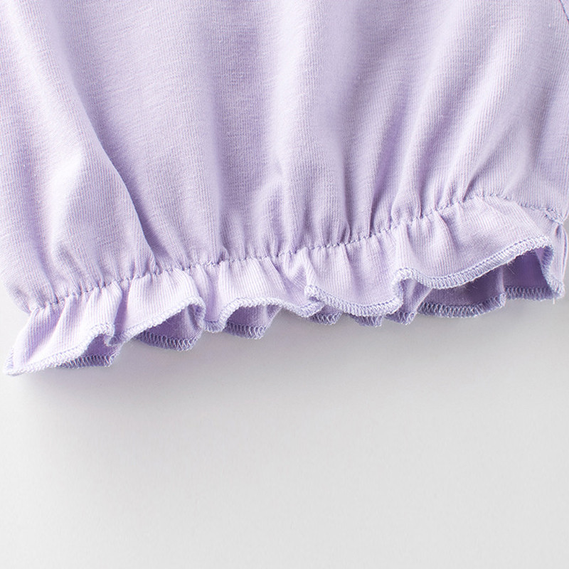 2024. gada vasara Jaunas meiteņu laternas bikses vienkrāsains elastīgs viduklis Kokvilnas bērnu šorti Pludmales sporta šorti meitenēm