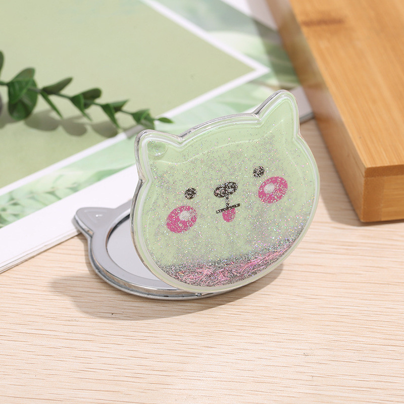 Oglindă de machiaj cu două fețe pentru pisică Oglindă de machiaj cu două fețe Oglindă de machiaj cu două fețe