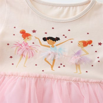 Jumping Meters Fairy Tale Summer Princess Girls Dresses Kids Vestidos Party Birthday Бебешко облекло Рокля с бродерия Сватбена рокля