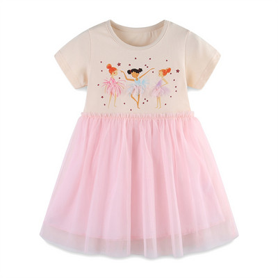 Jumping Meters Fairy Tale Summer Princess Girls Dresses Kids Vestidos Party Γενέθλια Βρεφικά ρούχα Κέντημα Φόρεμα Γάμου