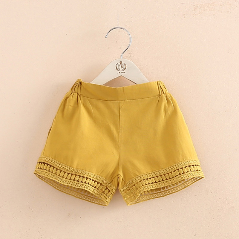2024. Novo ležerno 2 3 4 5 6 7 8 9 10 godina Dječje modne pamučne čipkaste jednobojne ljetne kratke hlače za djecu, djevojčice